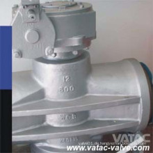 Pneumatik und Getriebe Wcb / Wcc / Wc6 / Wc9 Butt geschweißte Plug Valve